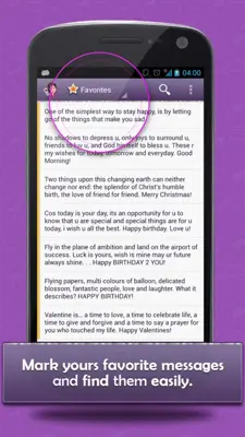 Messages for Mobile android App screenshot 0