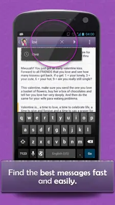 Messages for Mobile android App screenshot 2