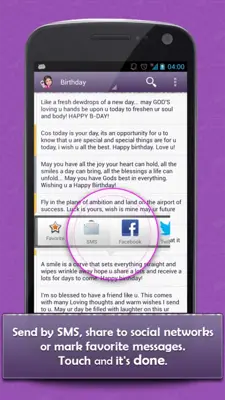 Messages for Mobile android App screenshot 3